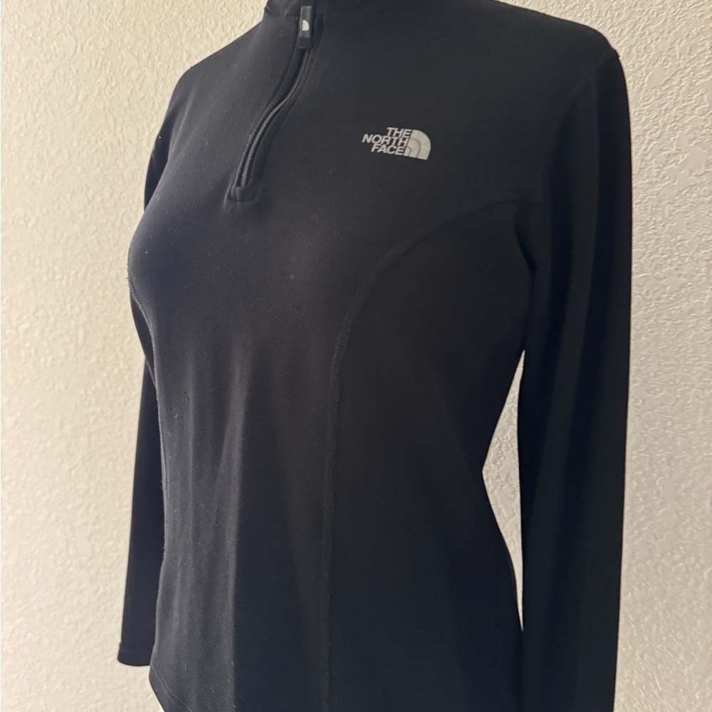 The North Face‎ Vapor Wick 1/4 Zip Pullover Jersey Black **Small EUC - Picture 4 of 12